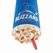 "Butterfinger candy Blizzard with soft serve"
