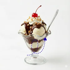 Hot Fudge Sundae on the Dairy Queen menu made with creamy vanilla soft serve topped with rich hot fudge sauce