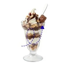 DQ® Sandwich on the Dairy Queen menu made with creamy vanilla soft serve sandwiched between two chocolate wafers