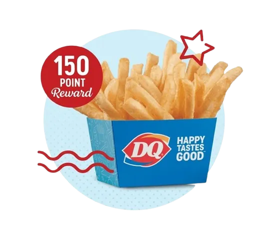 Earn points with every purchase through the DQ rewards program