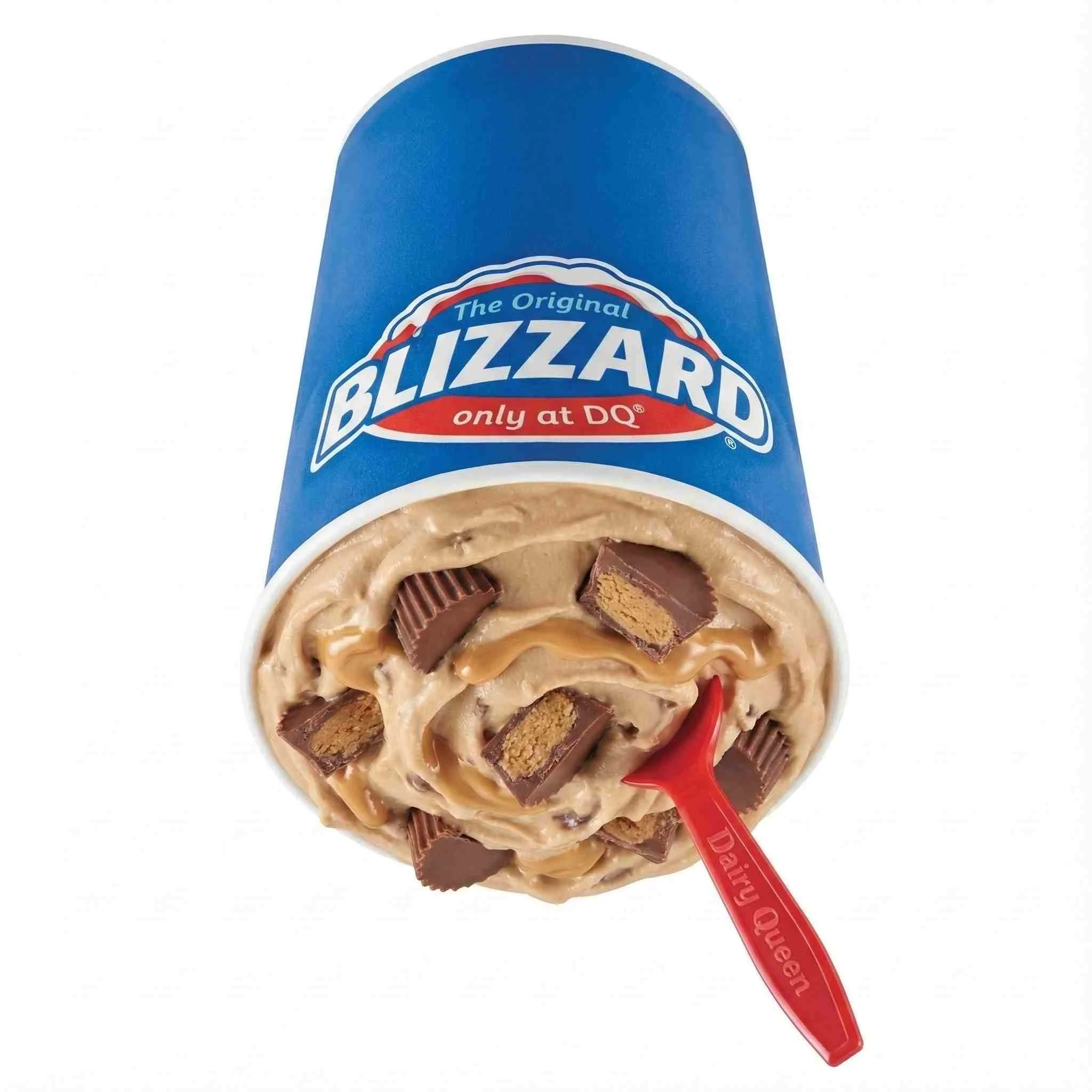 REESE'S Peanut Butter Cup Blizzard Treat with chocolate and peanut butter pieces