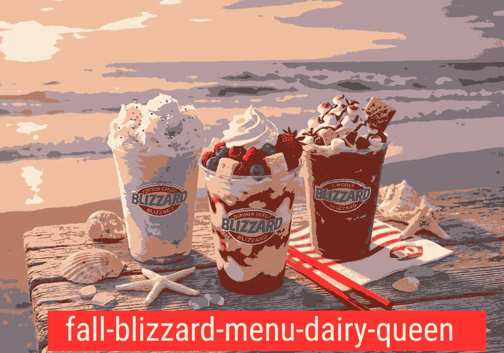 Dairy Queen Blizzard Menu with Prices 2026 4 fall blizzard menu Dairy Queen featuring Pumpkin Pie and Caramel Java Chip Blizzard treats.