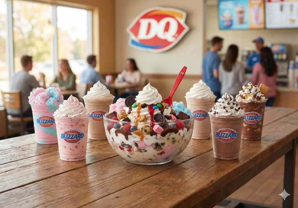 Dairy Queen Blizzard Menu with Prices 2026 5 Dairy Queen Royal Blizzard Treats featuring premium Blizzard flavors with rich fillings