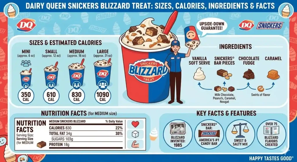 DairyQueenSnickersBlizzardTreatSizesCaloriesIngredientsFacts